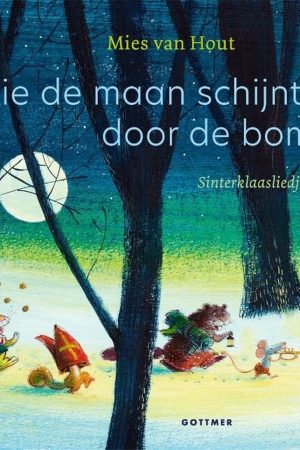 Zie de maan schijnt door de bomen