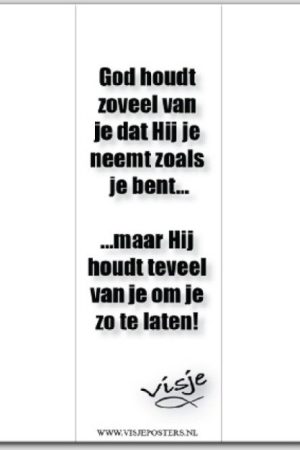 Boekenlegger Visje:  God houdt zoveel van